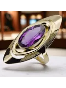 Vintage Ring Amethyst 14K Yellow gold vrc189y